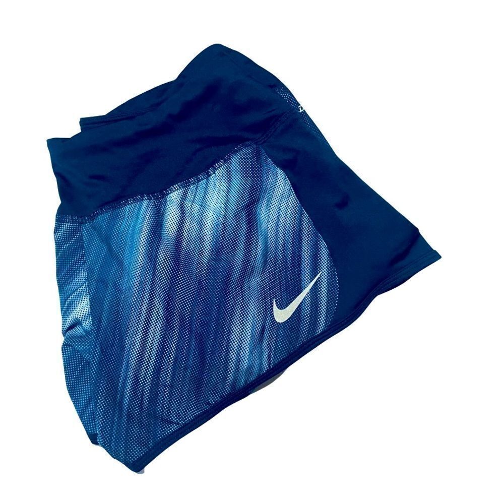 Nike Women's Navy Blue Gradient Athletic Shorts